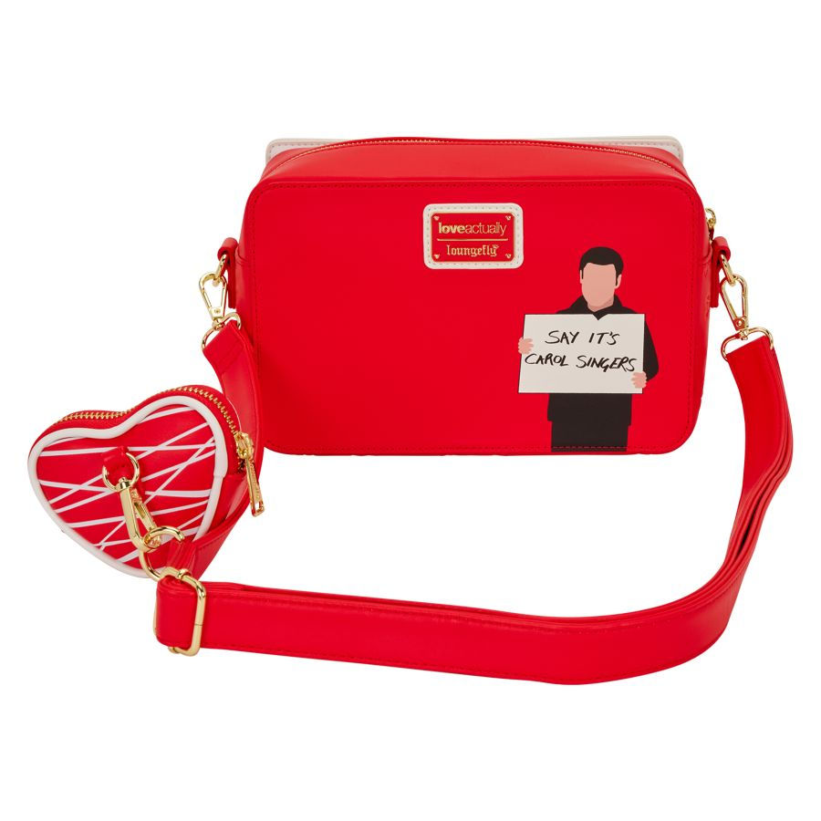 Thumbnail: Loungefly- Love Actually - Crossbody Bag with Coin Bag rear view