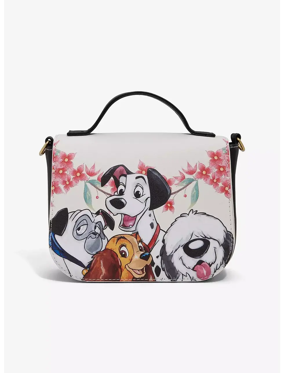 Loungefly- Disney Dogs Floral Mini Crossbody Bag