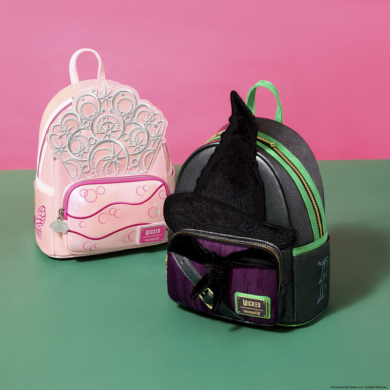Thumbnail: Loungefly-Wicked: For Good Exclusive Elphaba Cosplay Mini Backpack model 1