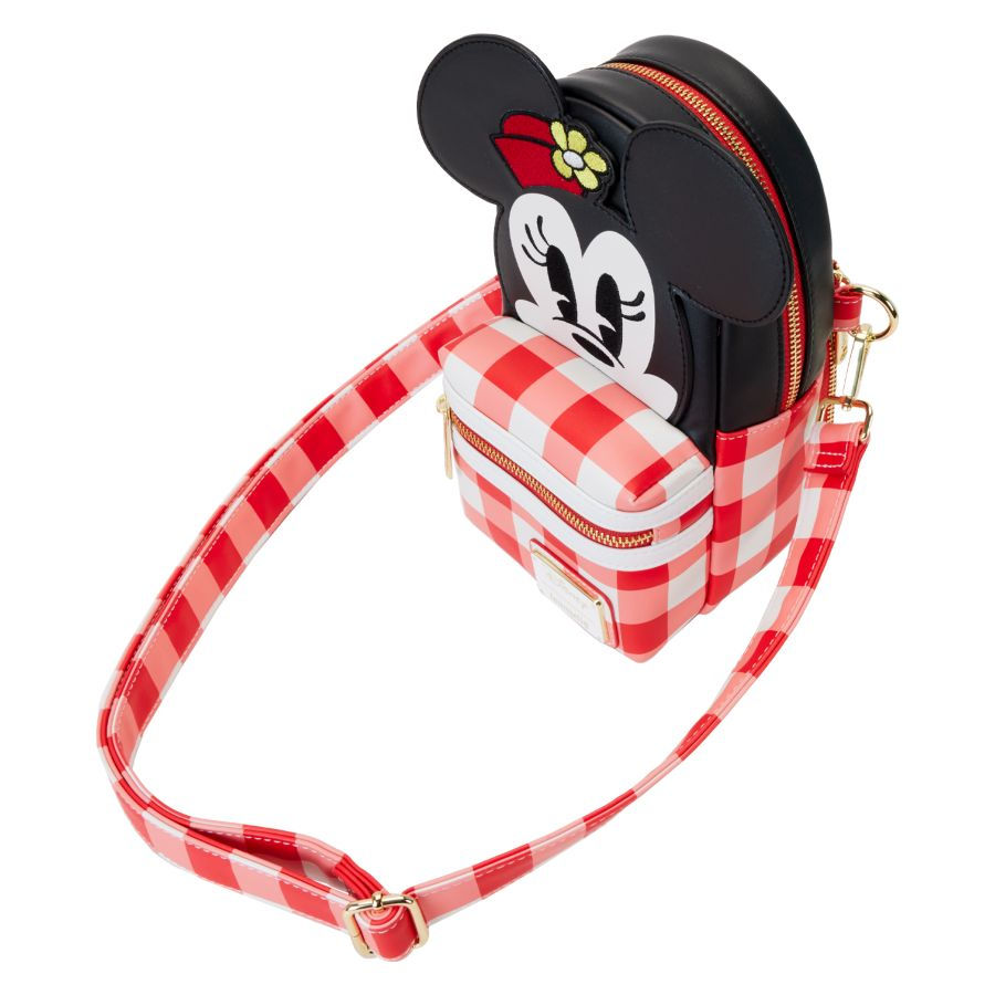 Thumbnail: Loungefly-Minnie Mouse - Cup Holder Crossbody Bag side view