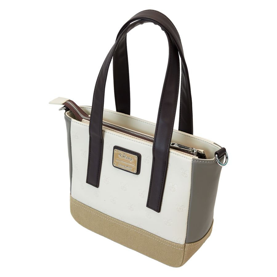 Thumbnail: Loungefly-Mickey & Friends - Faux Leather & Canvas Mini Tote Bag 3