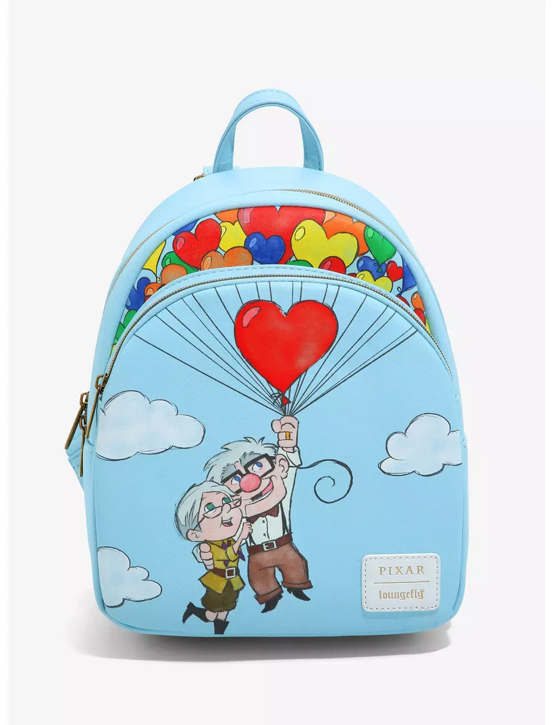 Loungefly- Disney Pixar- UP Carl & Ellie Heart Balloons Mini backpack