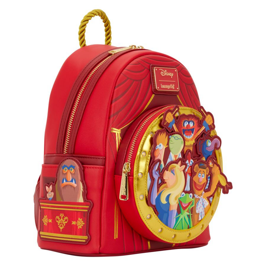 Thumbnail: Loungefly- Disney Muppets - Group Cameo Mini Backpack (Light Up) side view