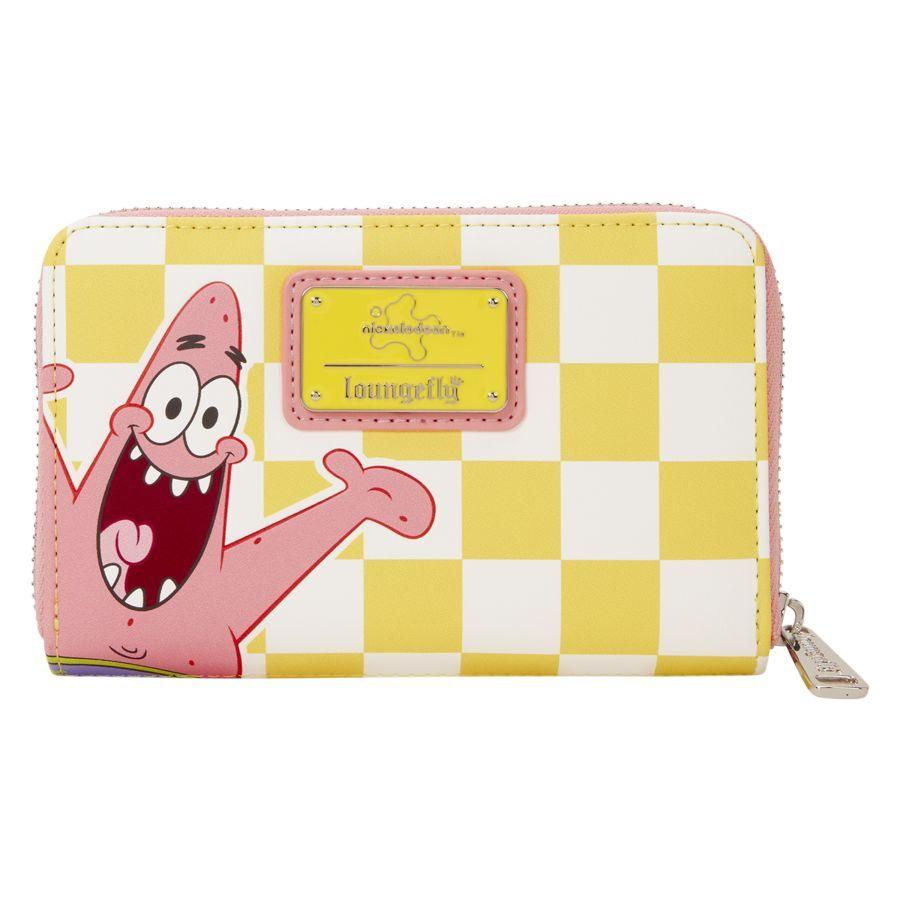 Loungefly- SpongeBob Squarepants & Patrick Star Checkered wallet rear view