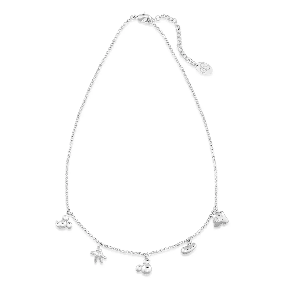 Couture Kingdom- Mickey Mouse Icon Charm Necklace- White Gold