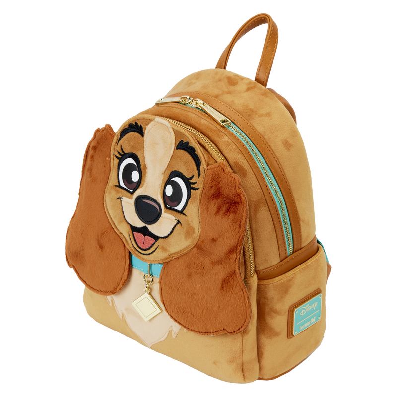 Thumbnail: Loungefly-Disney Lady and the Tramp US Exclusive Plush Cosplay Mini Backpack