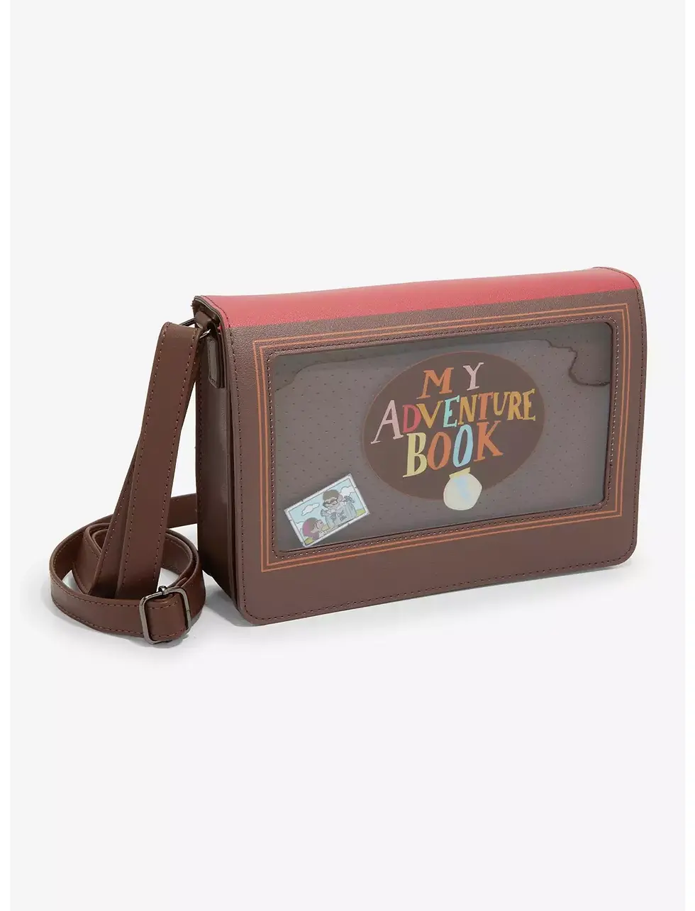 Thumbnail: Disney Pixar Up Adventure Book Pin Display Crossbody Bag