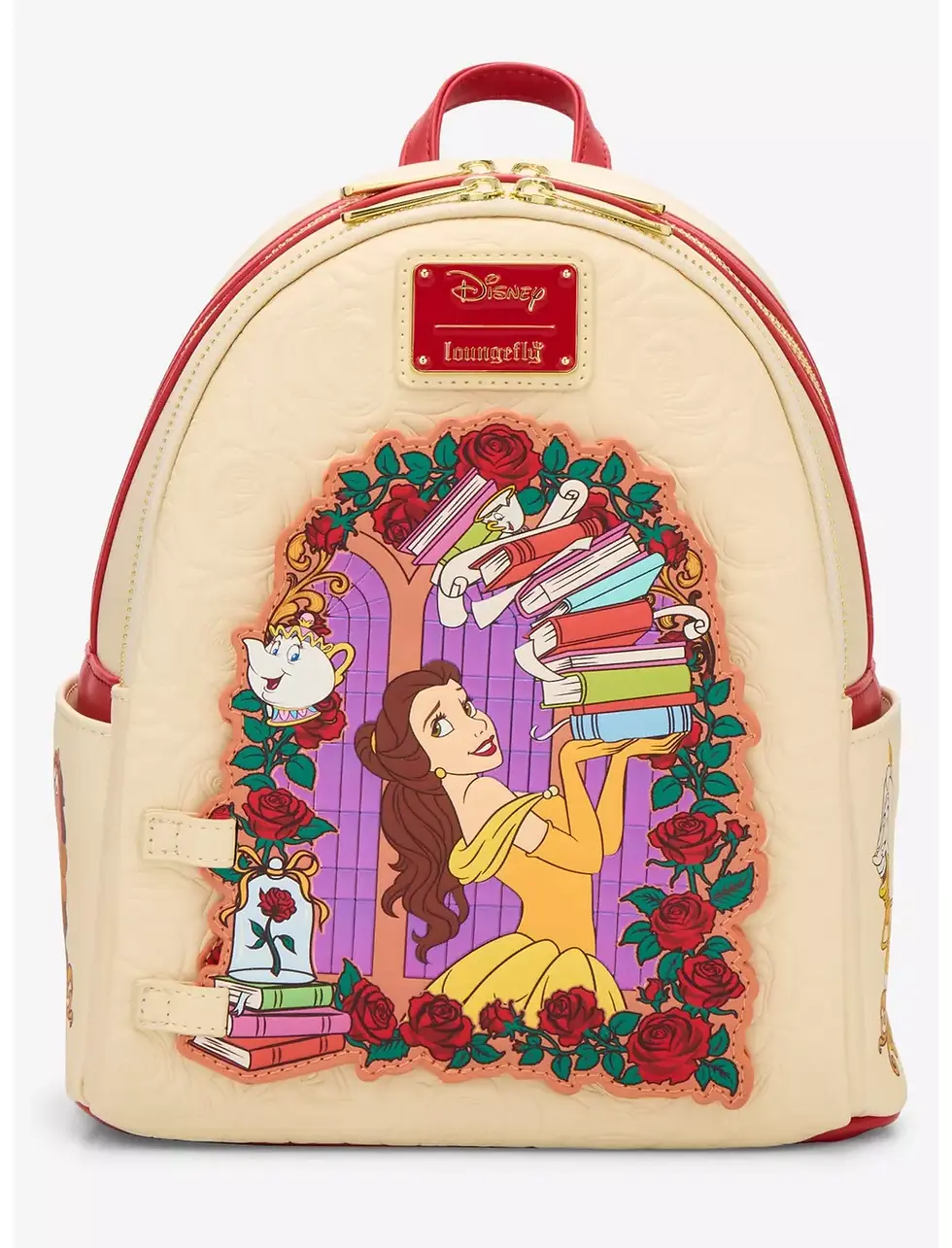 Loungefly- Disney Beauty and the Beast Belle Roses Magnetic Door Mini B 2