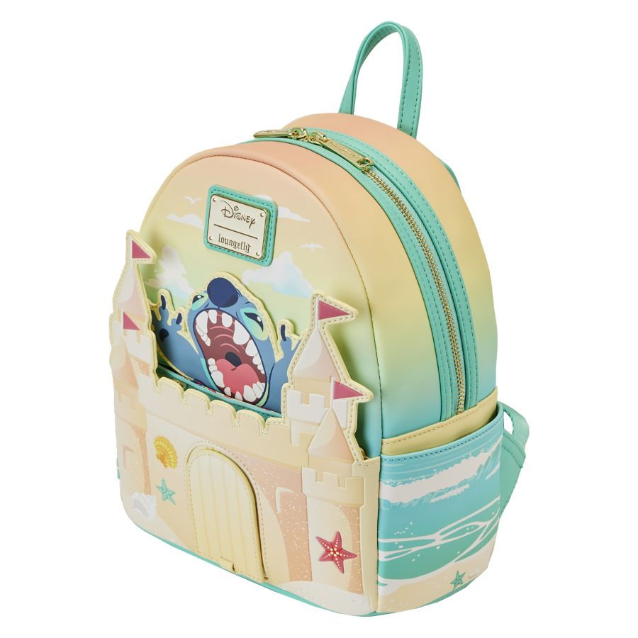 Thumbnail: Loungefly- Lilo & Stitch - Stitch Beach Surprise Mini Backpack side