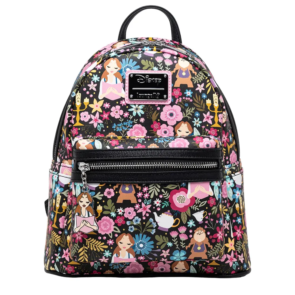 Loungefly Beauty & The Beast (1991) Belle Floral Mini Backpack
