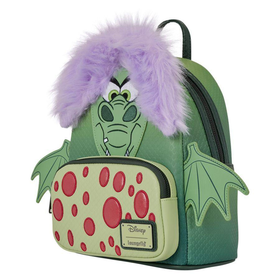 Loungefly- Sword in the Stone – Madam Mim Dragon Cosplay Mini Backpack side view