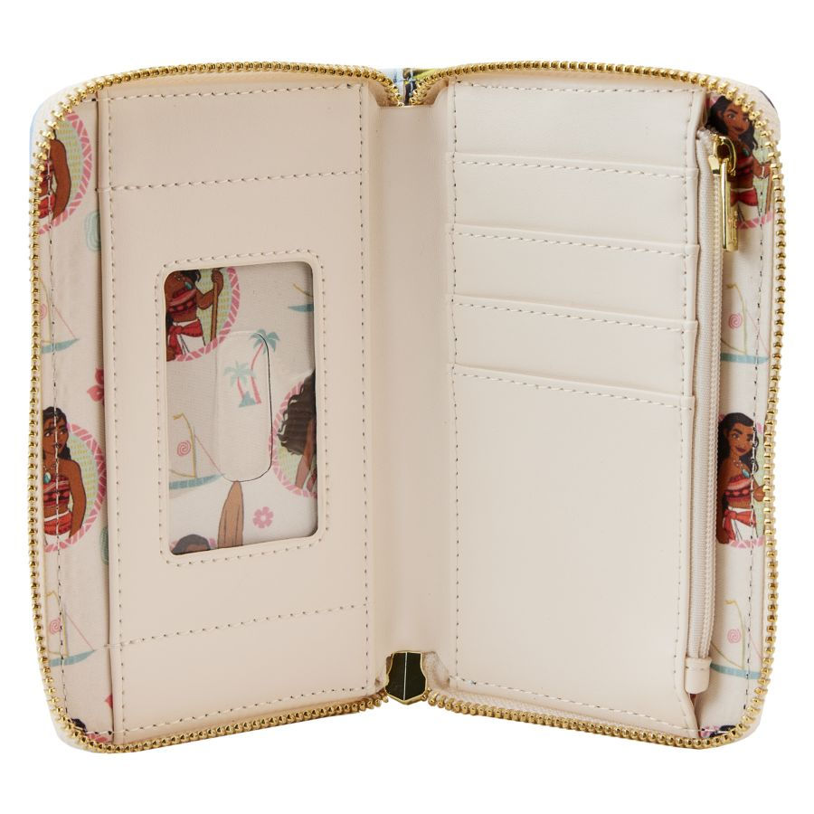 Thumbnail: Loungefly- Moana - Princess Scene Series Zip Around Wallet