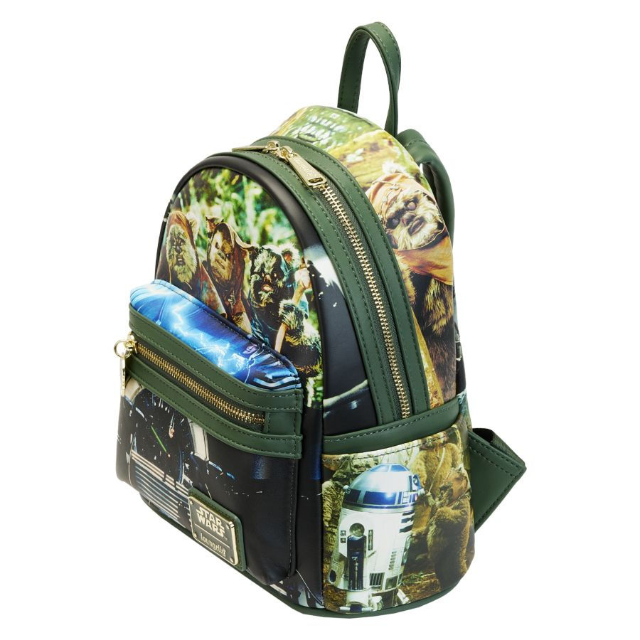 Thumbnail: Loungefly- Star Wars: Return of the Jedi Scenes Mini Backpack side view