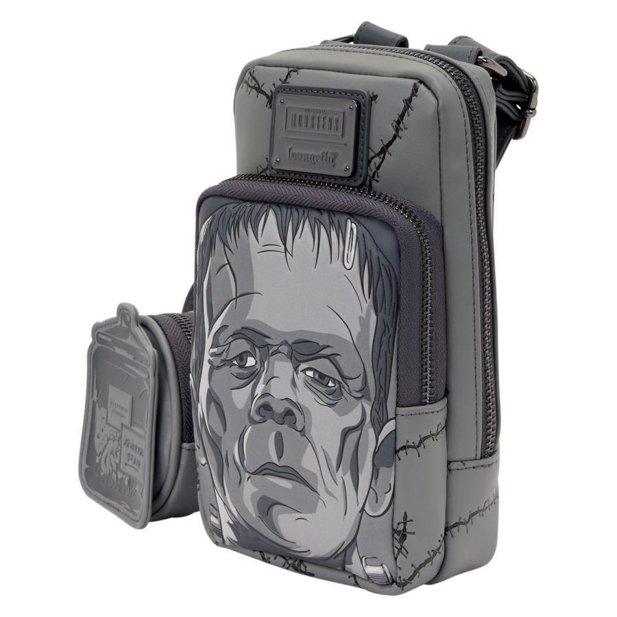 Loungefly- Universal Monsters – Frankenstein Crossbody Bag with Coin Bag side view