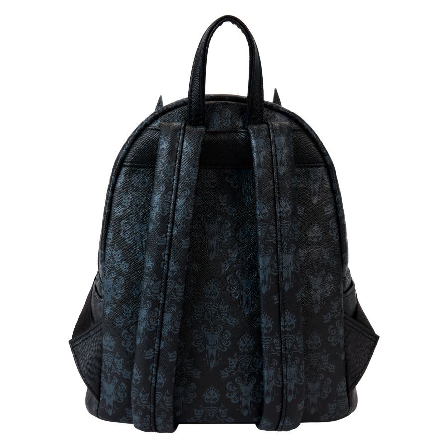 Thumbnail: Loungefly-The Haunted Mansion - Gargoyle Wallpaper Light Up Glow Mini Backpack