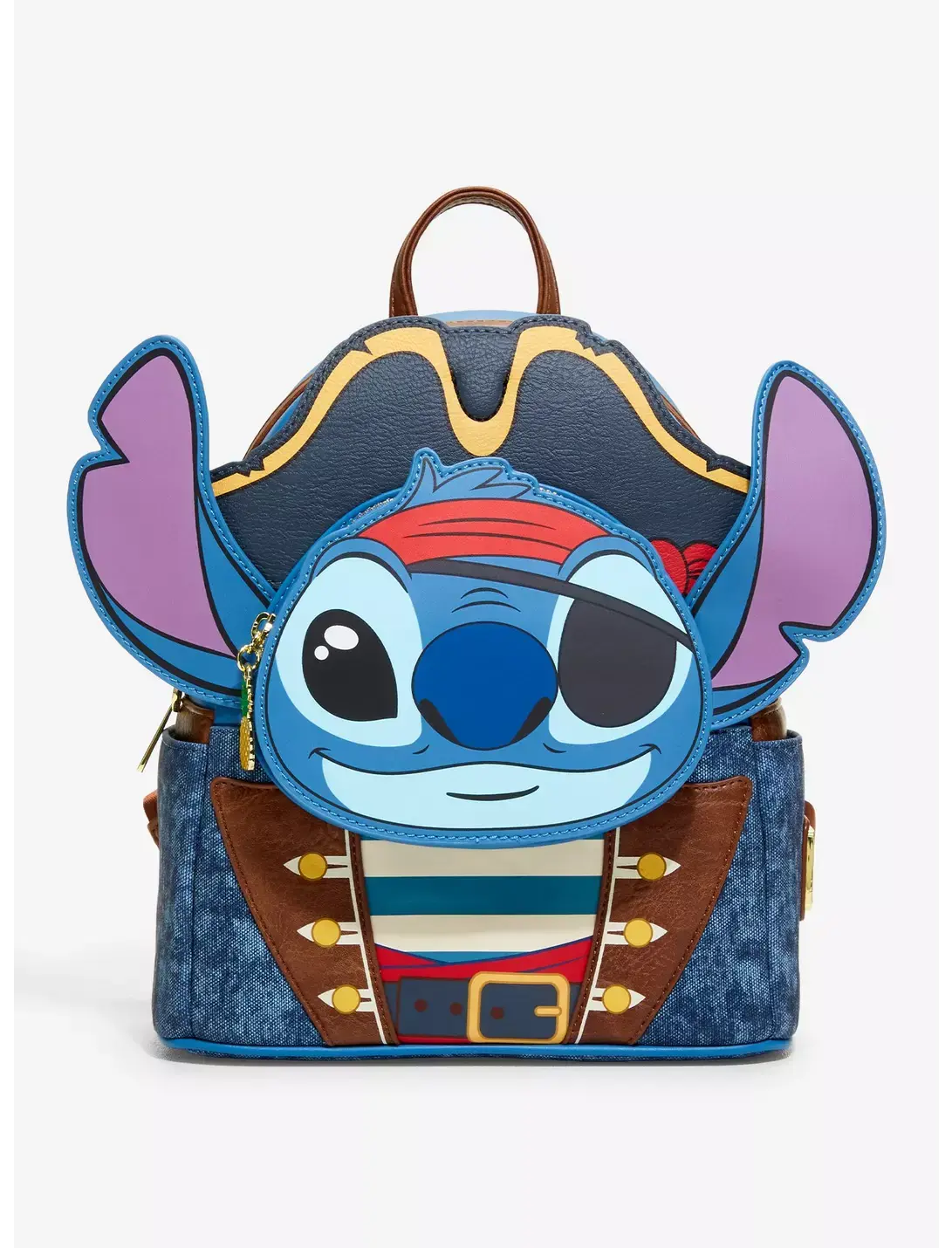 Loungefly- Disney Lilo & Stitch Pirate Stitch Figural Mini Backpack