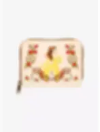 Loungefly Disney Beauty And The Beast Floral Mini Zipper Wallet