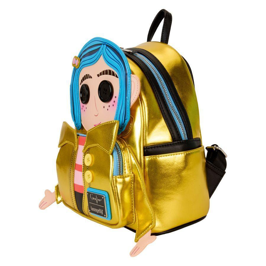 Loungefly- Coraline – Doll Cosplay Mini Backpack side