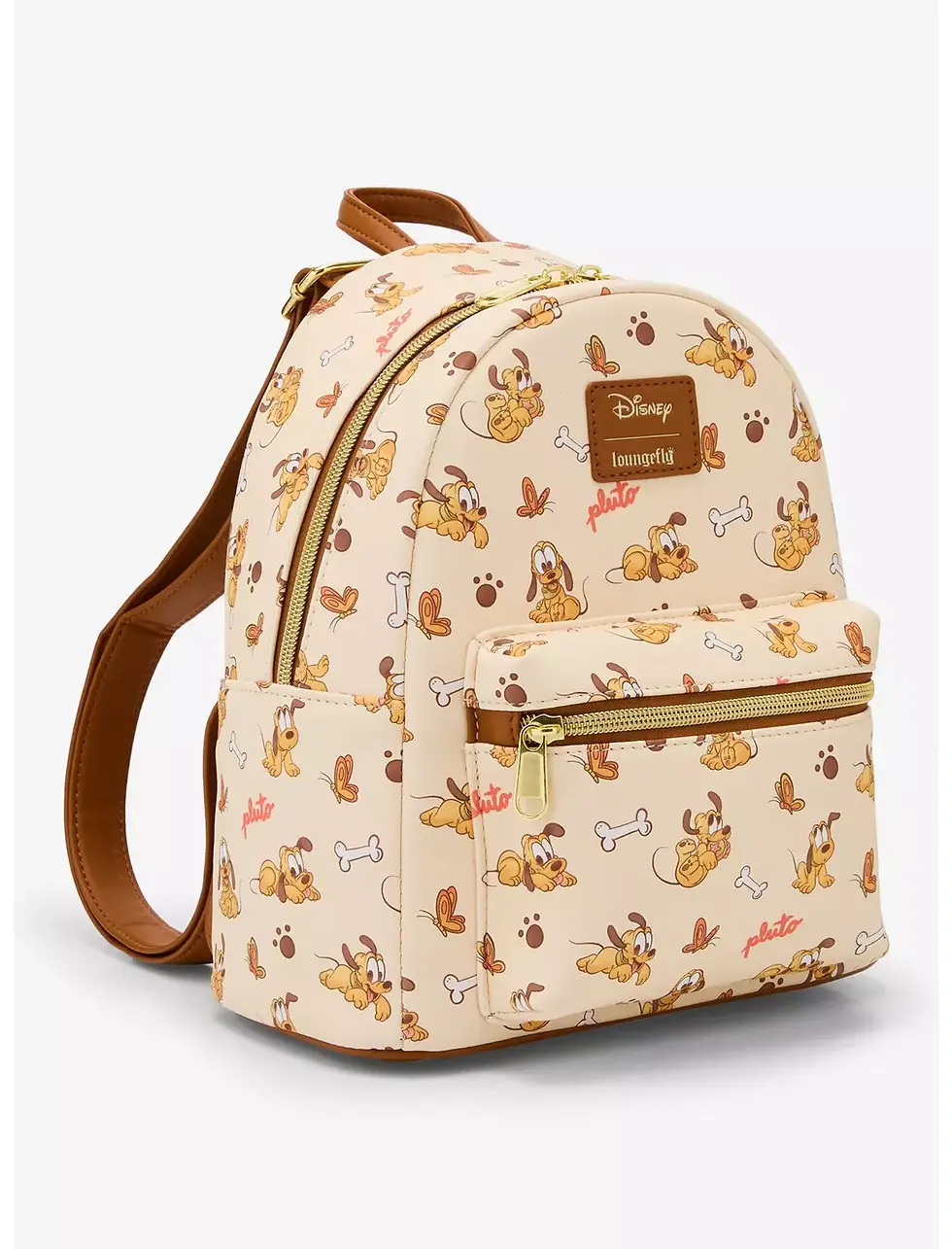 Loungefly- Disney Pluto Baby Mini Backpack side view