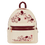 Thumbnail: Loungefly - Cream & Red Floral Mid-Size Backpack