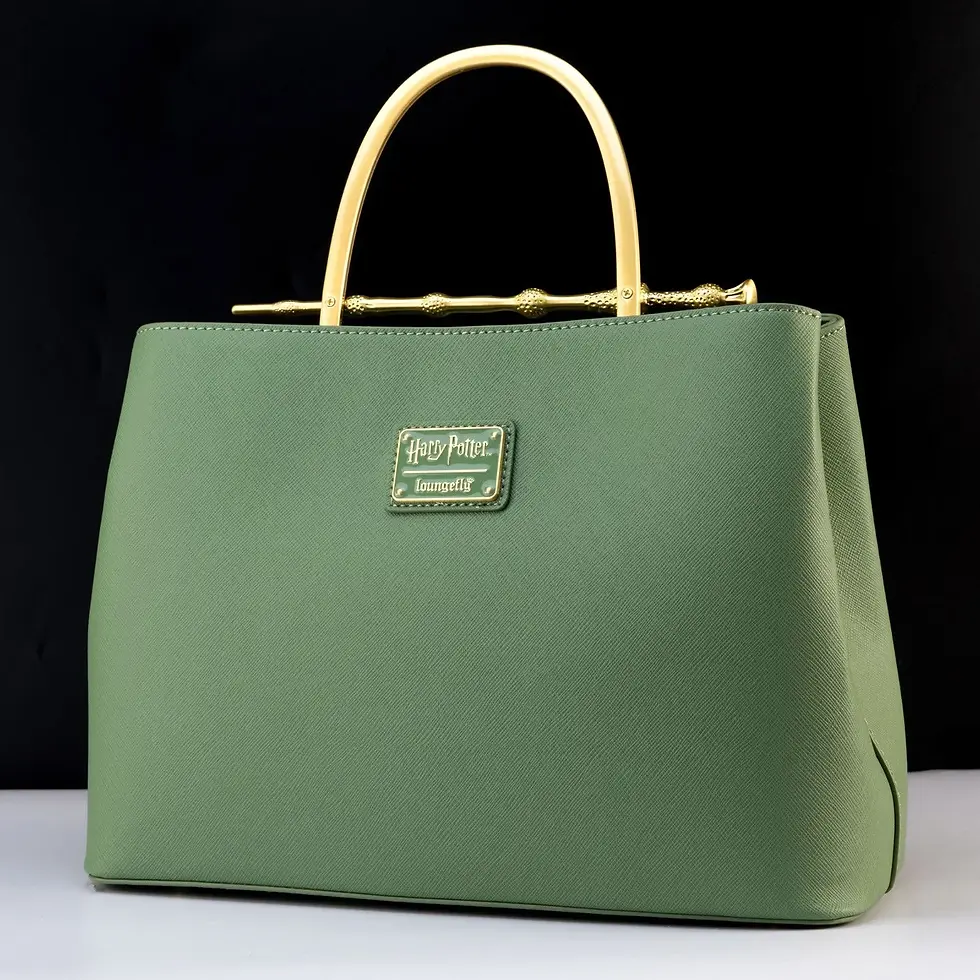 Thumbnail: Loungefly x Harry Potter Sage Saffiano Elder Wand Crossbody Handbag 4