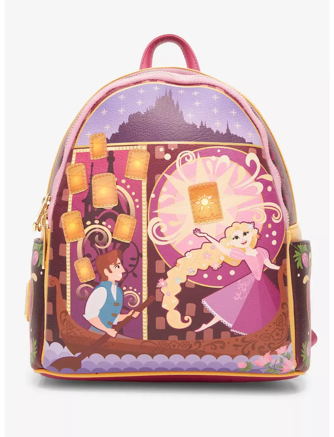 Loungefly- Disney Tangled Light-Up Lantern Scene Mini Backpack