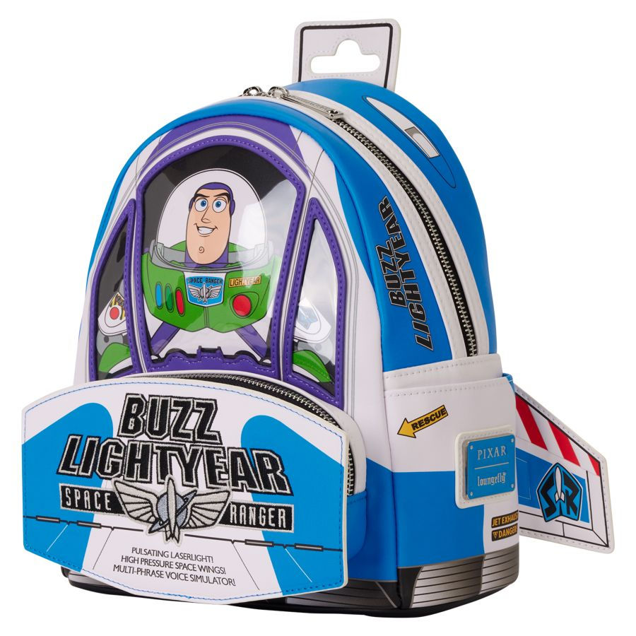 Loungefly- Disney Pixar-Toy Story 30th Anniversary -Buzz Lightyear Mini Backpack side view