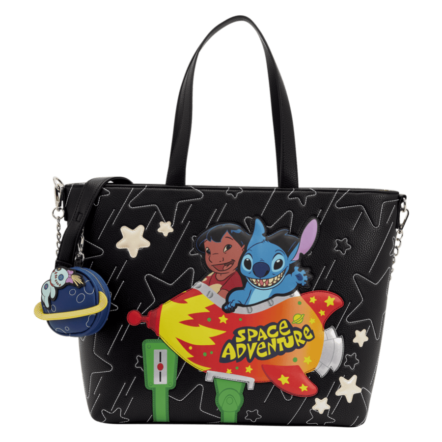 Loungefly- Disney- Lilo & Stitch – Space Adventure Tote Crossbody Bag