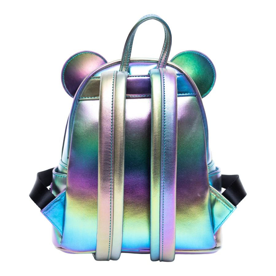 Thumbnail: Loungefly- Disney - Mickey Mouse Oil Slick US Exclusive Mini Backpack rear view