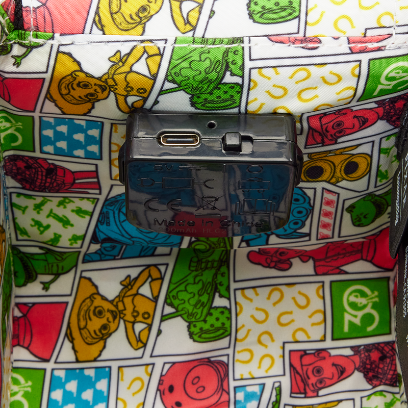 Thumbnail: Loungefly-Pixar-ToyStory Pizza Planet Car Light-Up Figural Crossbody Bag inside view