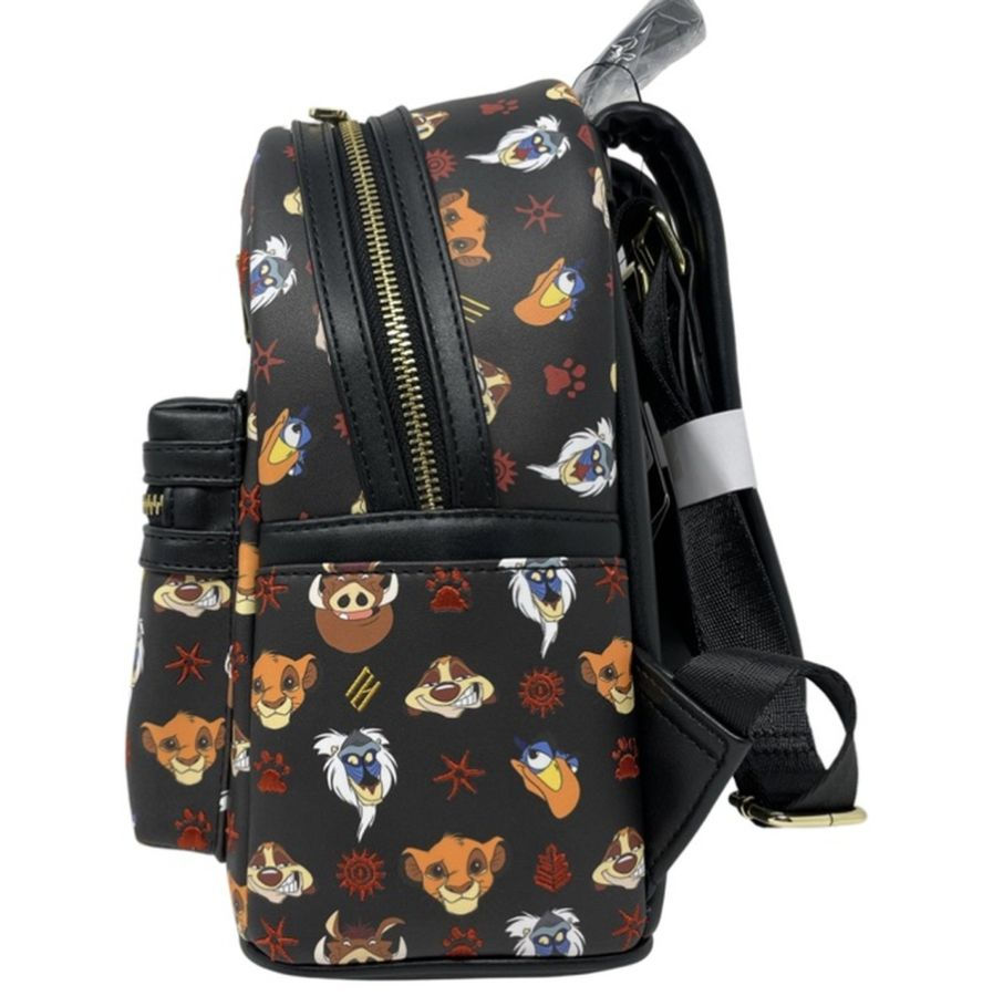 Loungefly The Lion King (1994) - Faces US Exclusive Mini Backpack side view