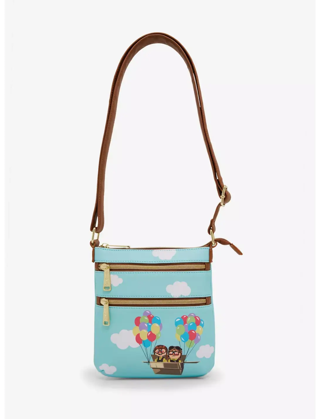 Loungefly Disney Pixar Up Carl & Ellie Adventure Crossbody Bag
