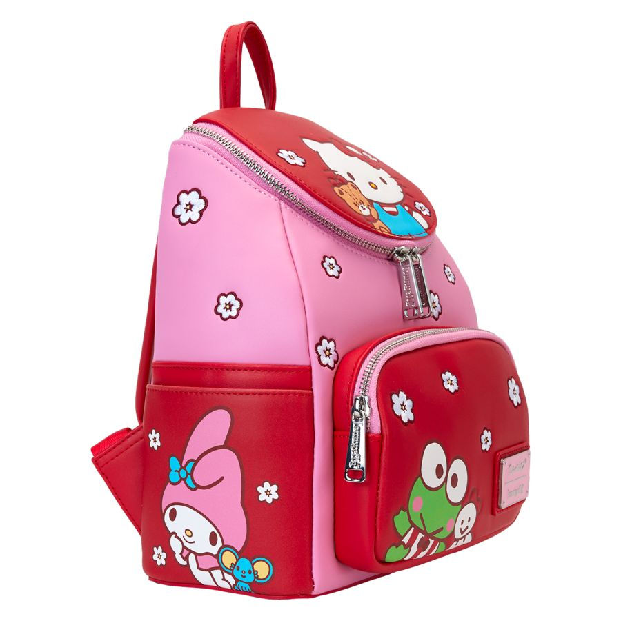 Thumbnail: Loungefly-Sanrio - Hello Kitty & Friends Color Block Mini Backpack side view 2