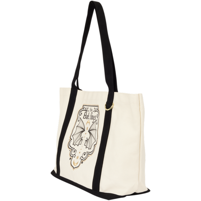 Loungefly- A Court of Thorns and Roses - The Bat Boys Canvas Tote Bag side view