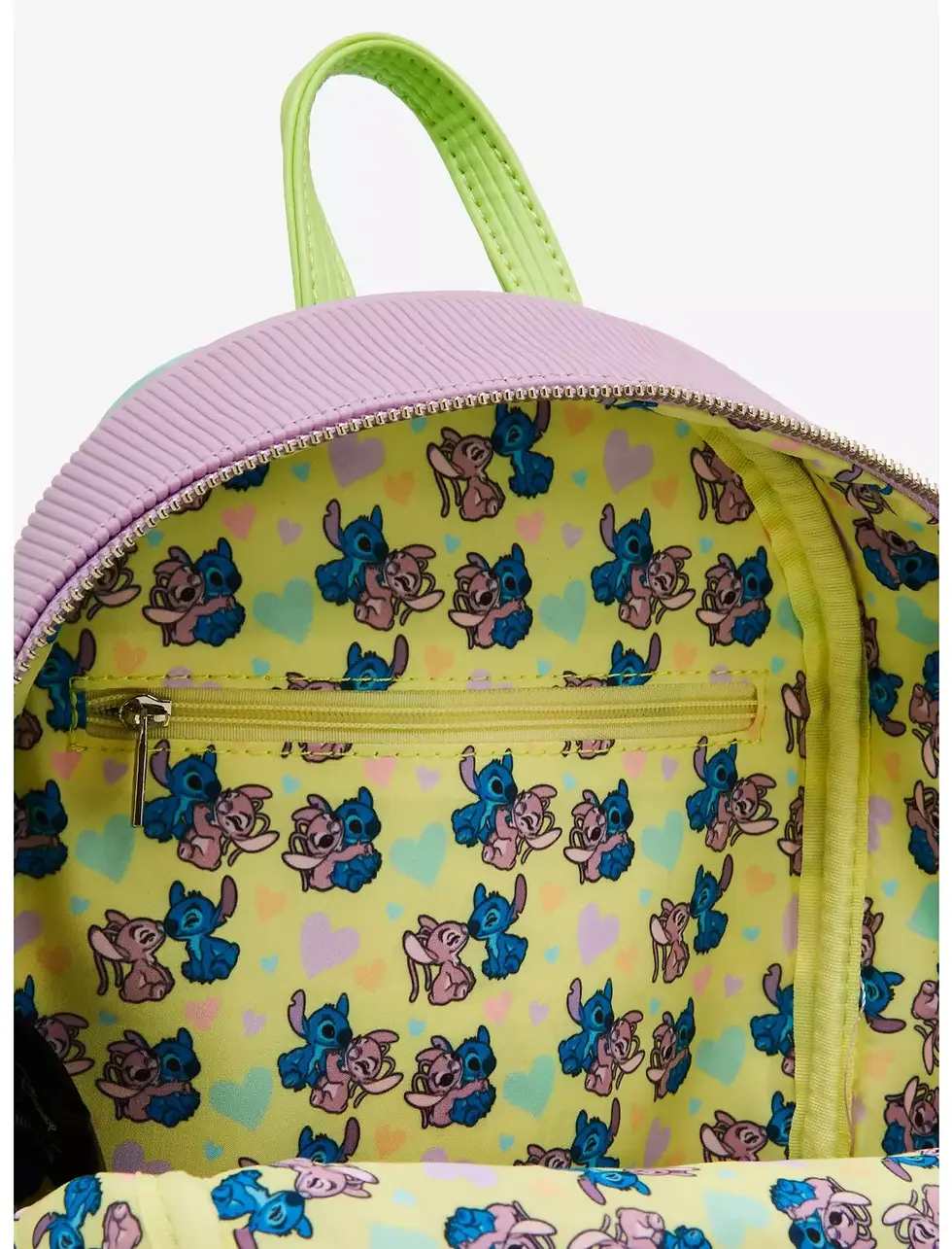 Thumbnail: Loungefly Disney Lilo & Stitch: The Series Angel & Stitch Corduroy Mini Backpack