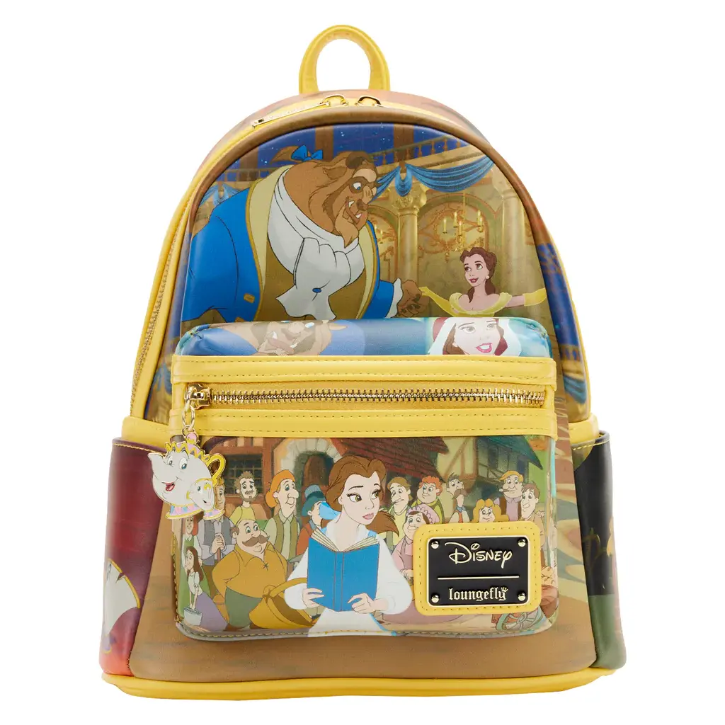 Loungefly Beauty and the Beast Princess Scenes Mini Backpack-Bonus Earrings!