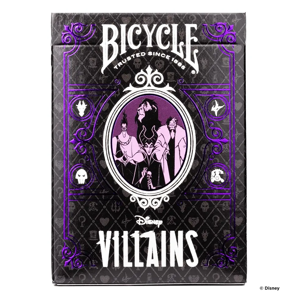 Thumbnail: Bicycle Disney Villains Purple Playing Cards