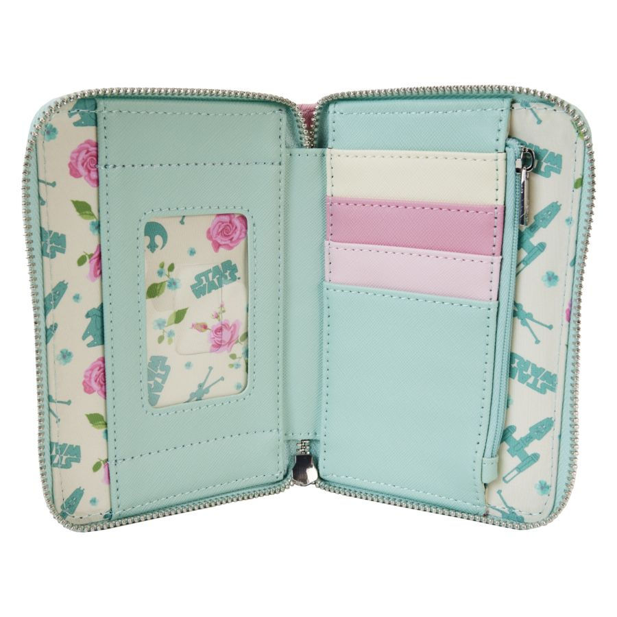 Thumbnail: Loungefly-Star Wars - Rebel Alliance Floral Zip Around Wallet