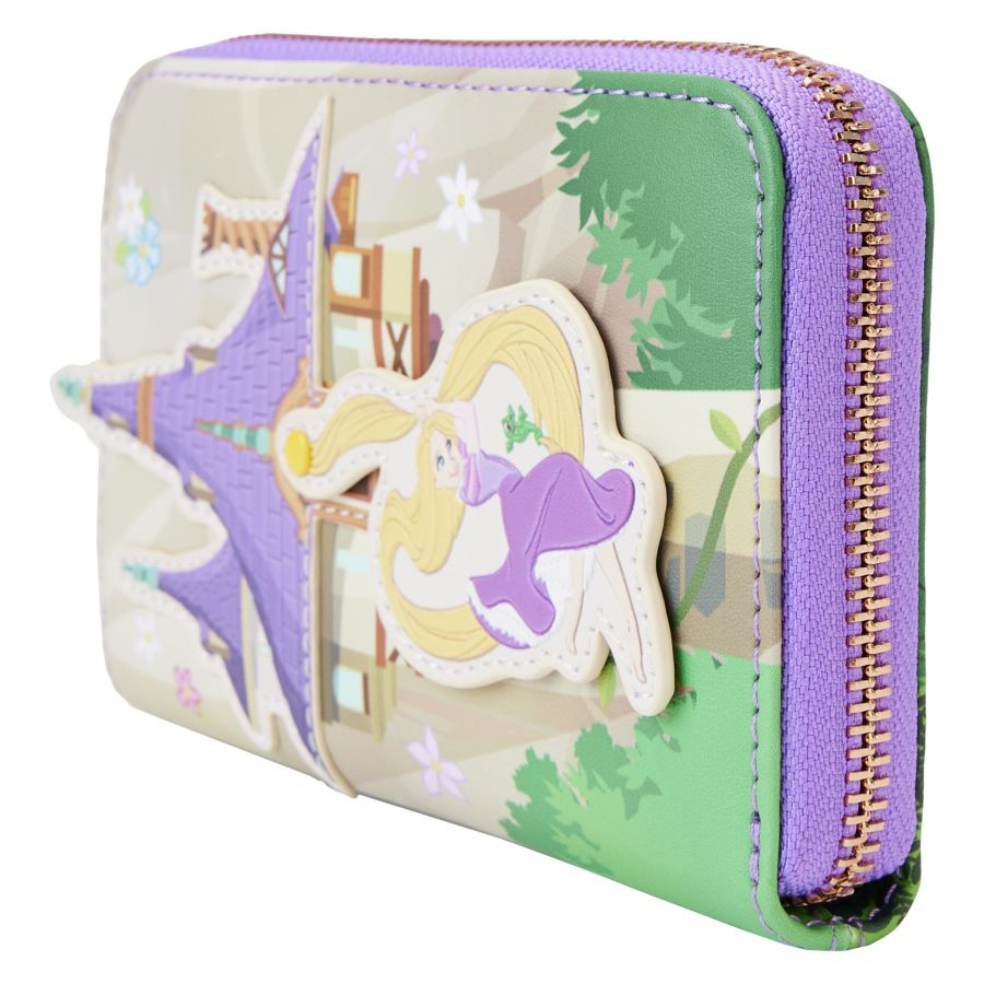 Thumbnail: Loungefly- Tangled - Rapunzel Swinging Zip Around Wallet