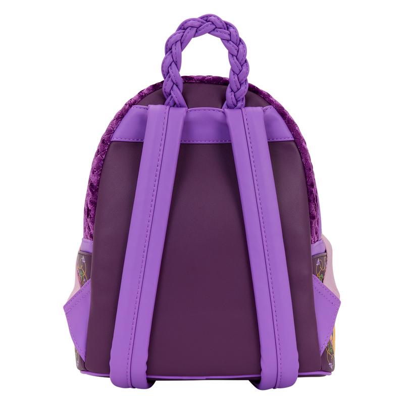 Thumbnail: Loungefly-Disney-Tangled Rapunzel Exclusive Lanterns Quilted Mini Backpack rear view