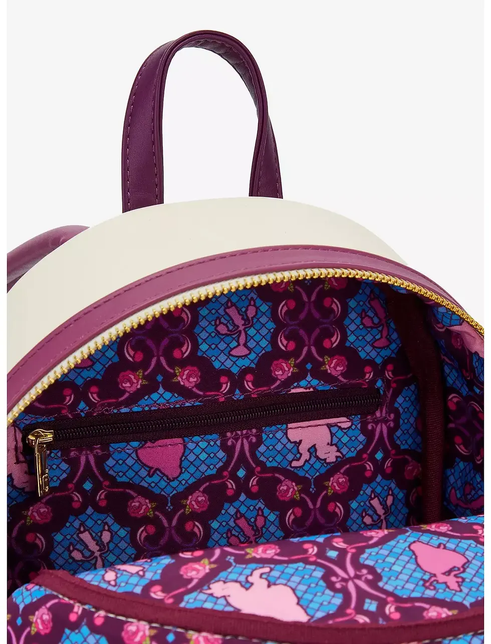 Thumbnail: Loungefly-Loungefly - Beauty & Beast Belle Stained Glass Portrait Mini Backpack