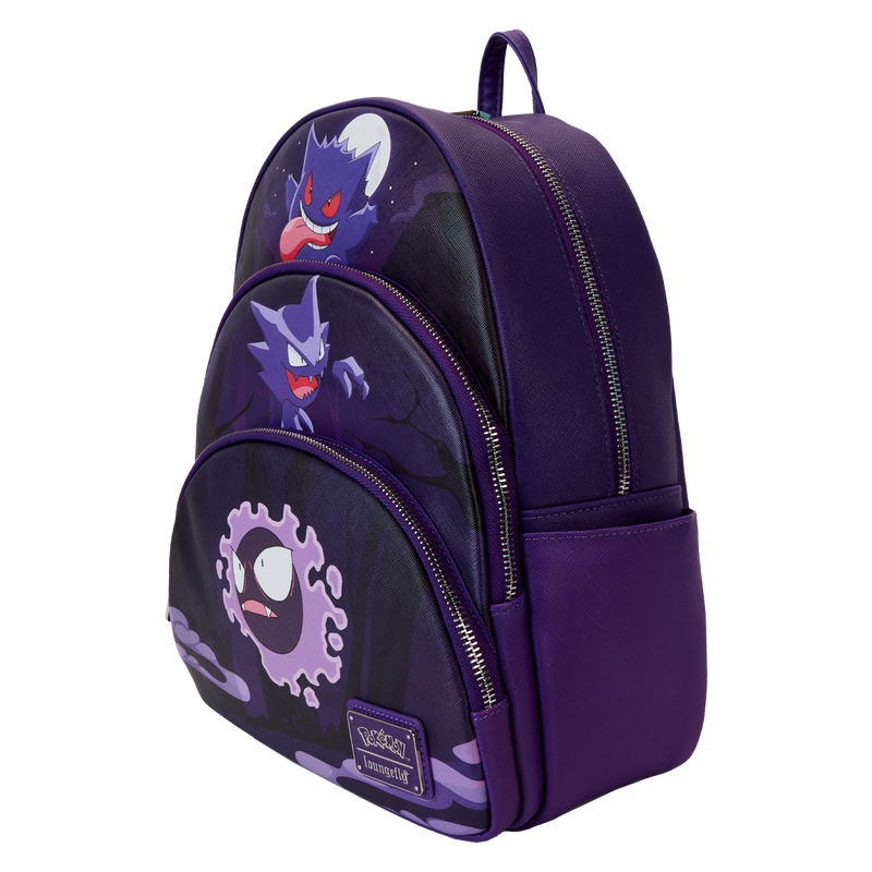 Thumbnail: Loungefly-Pokémon Gastly Evolutions Triple Pocket Mini Backpack