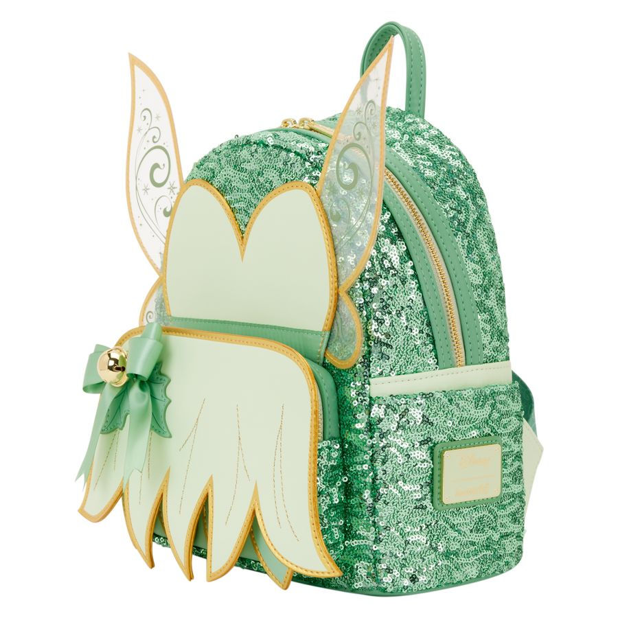 Thumbnail: Loungefly-Disney - Tinker Bell Holiday Mini Backpack side view