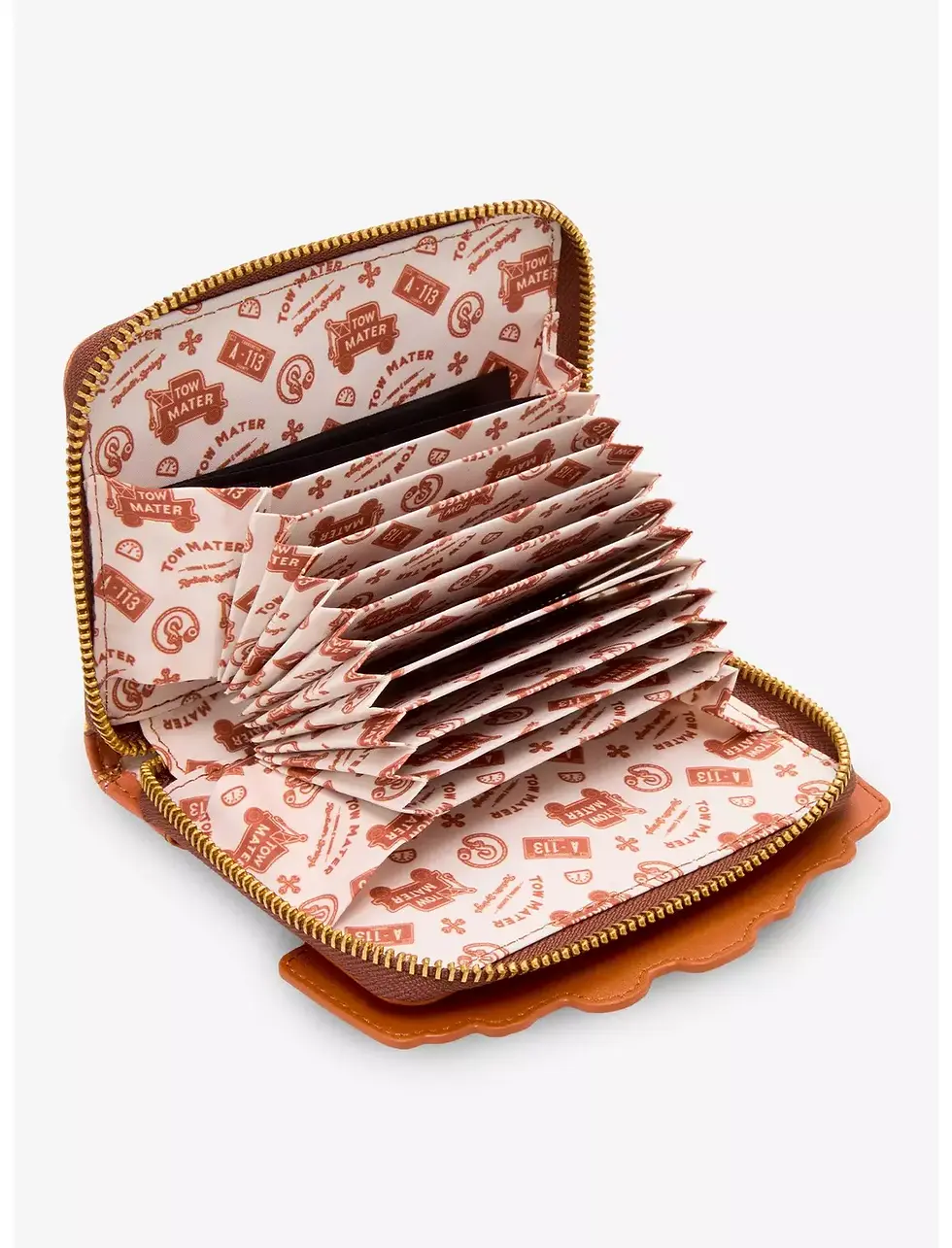 Thumbnail: Loungefly Disney Pixar Cars Mater Glow-in-the-Dark Accordion Wallet Box Lunch Ex