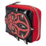 Thumbnail: Loungefly-Phantom Menace Darth Maul Glow Accordion Zip Around Wallet