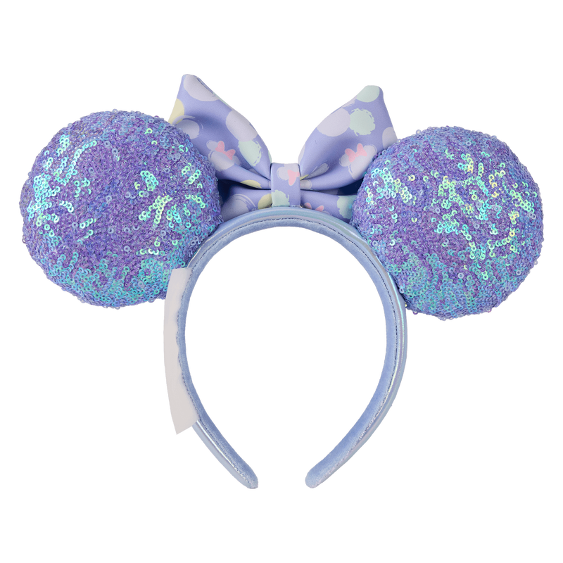 Thumbnail: Loungefly-Disney Minnie Mouse Iridescent All-Over Print Sequin Ear Headband