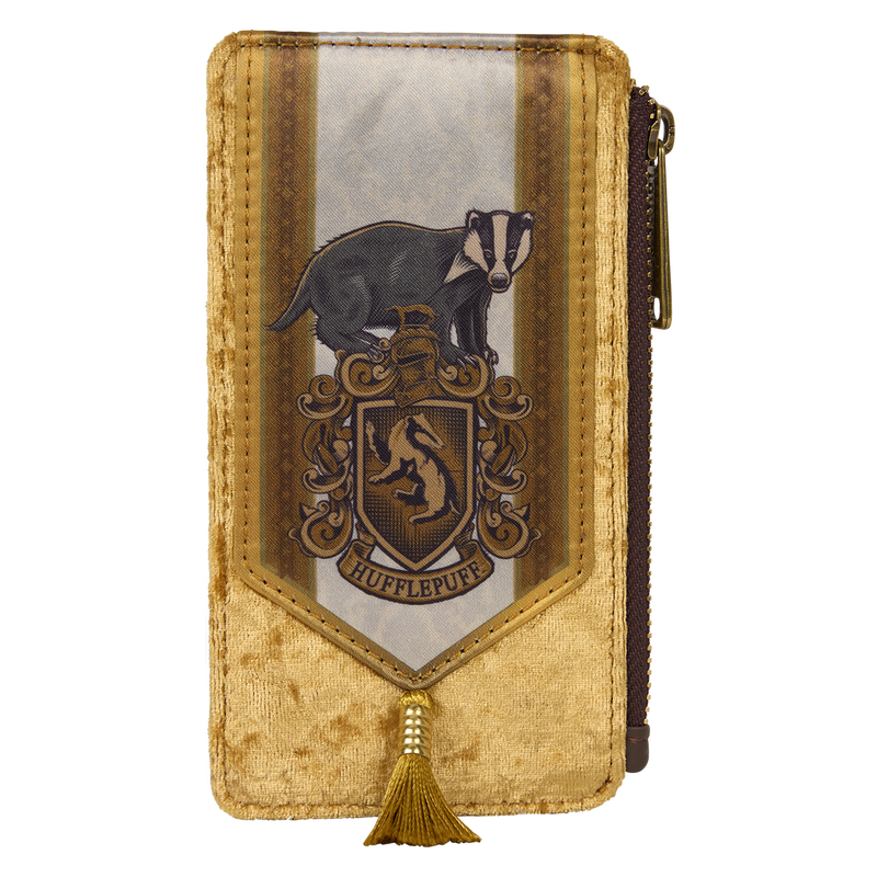 Loungefly- US Exclusive Harry Potter Hufflepuff Banner Velvet Card Holder
