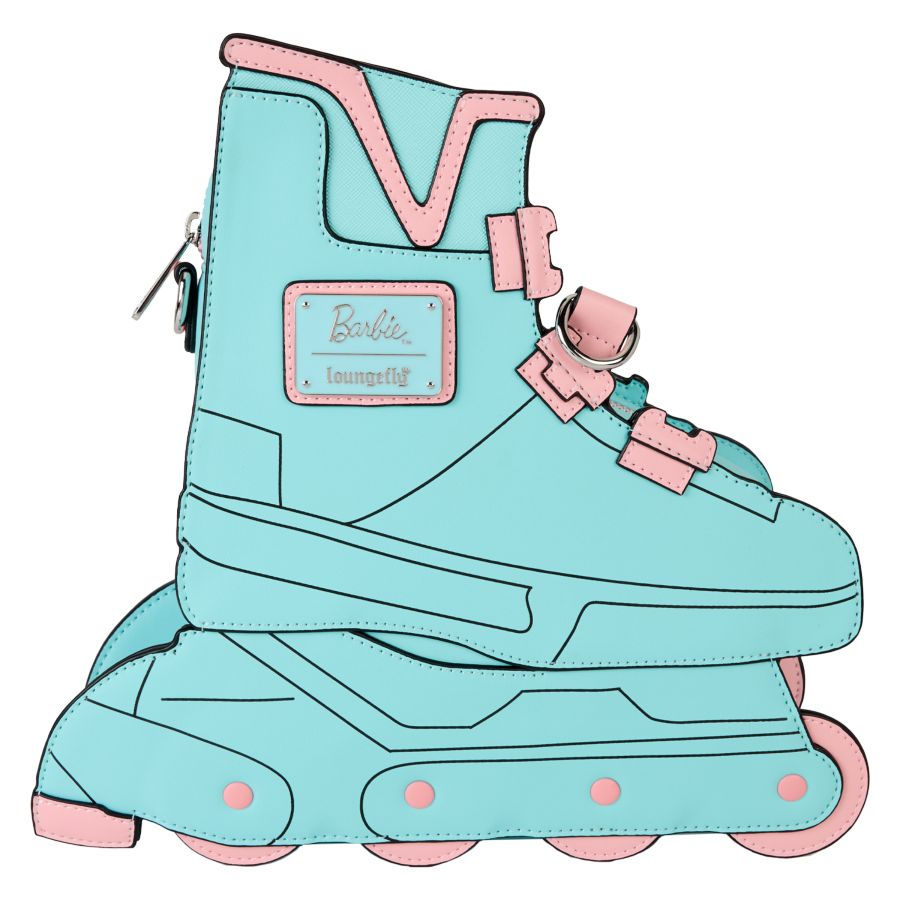 Loungefly-Barbie - Classic Barbie Figural Skate Crossbody Bag with Moving Wheels rear