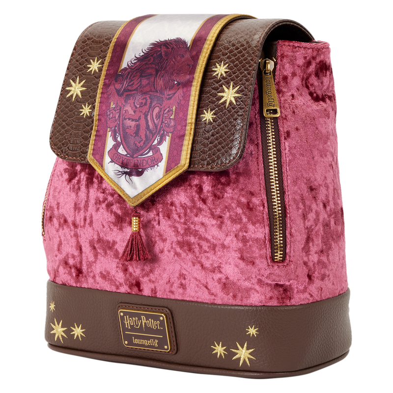 Thumbnail: Loungefly- US Exclusive Harry Potter Gryffindor Banner Velvet Mini Backpack