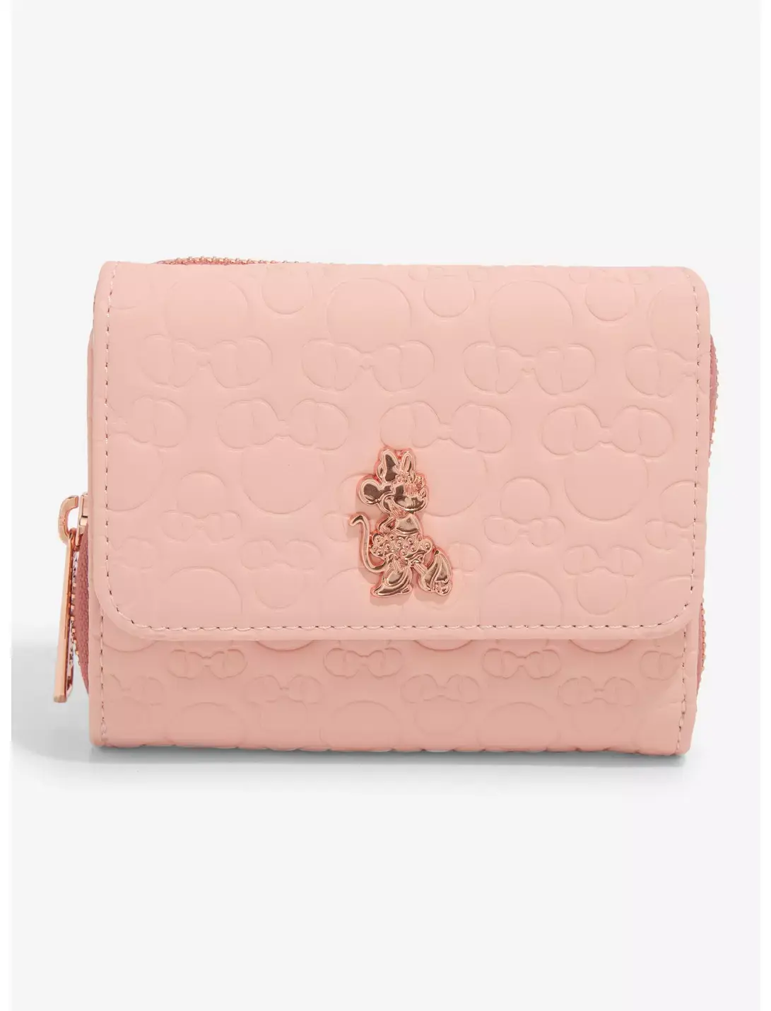Loungefly Disney Minnie Mouse Debossed Silhouettes Pink Wallet